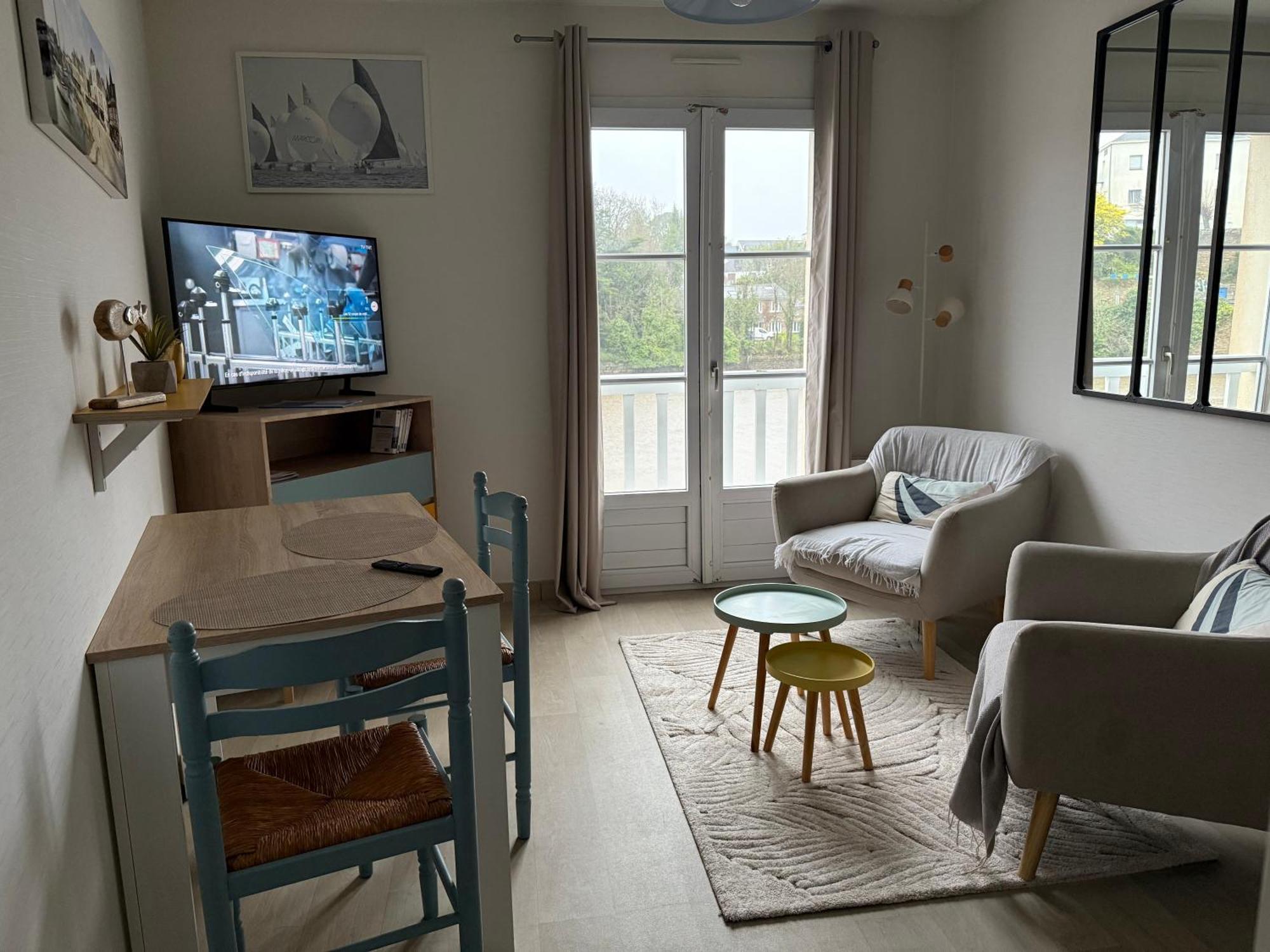 Appartement T2 Vue Sur La Riviere Avec Garage Privatif - Port De Saint-Goustan Auray Luaran gambar