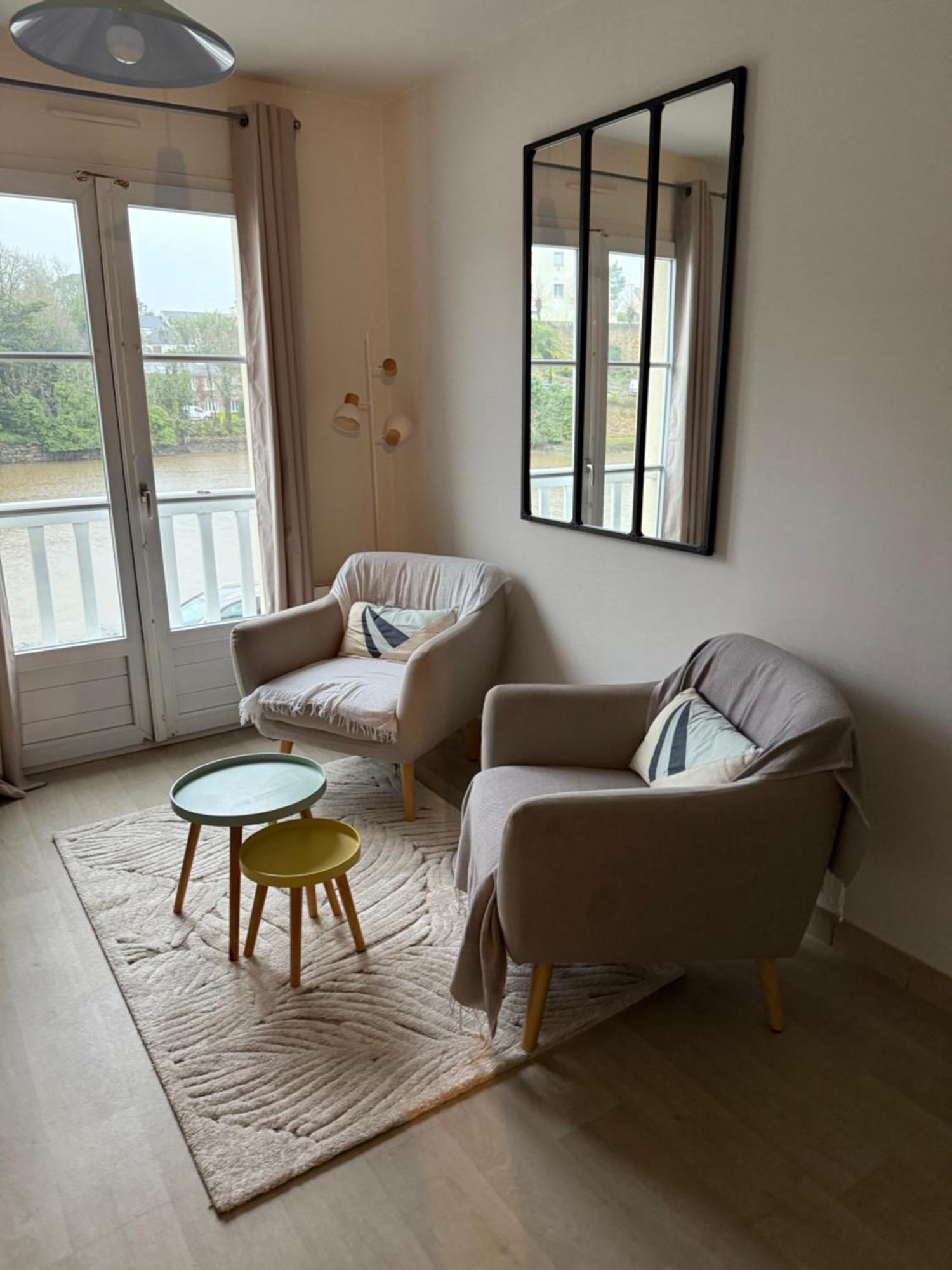 Appartement T2 Vue Sur La Riviere Avec Garage Privatif - Port De Saint-Goustan Auray Luaran gambar